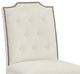 Fairfield® Customizable Entree Dining Empire Short Back Tufted Dining Chair with Linen Legs-4