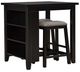 Liberty Furniture Brook Creek 3-Piece Black Counter Set-0