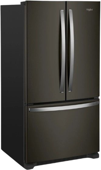 Whirlpool® 36" 20.0 Cu. Ft. Fingerprint Resistant Black Stainless Steel Counter Depth French Door Refrigerator-2