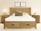 A-America® Glacier Point Golden Java Queen Storage Panel Bed-1