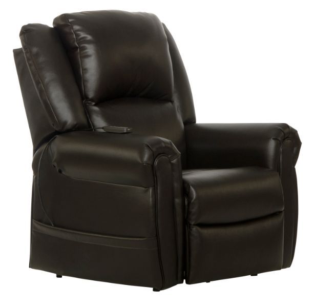 Catnapper® Cosset Espresso Power Lift Assist Lay-Flat Recliner with Power Adjustable Headrest, Heat, and Massage-0