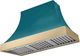 AGA Cascade 48" Salcombe Blue Wall Mounted Range Hood with Brushed Brass Trim-0
