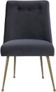 TOV Furniture Batik Grey Textured Linen Dining Chair-2