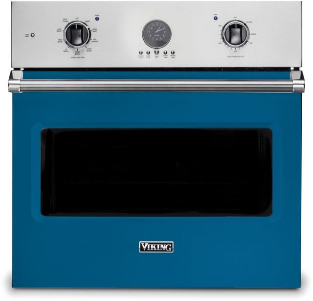 Viking® Professional 5 Series 30" Alluvial Blue Built In Single Electric Premiere Wall Oven-0