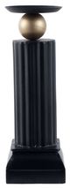 A & B Home Black Iron Classic Candle Holder-1