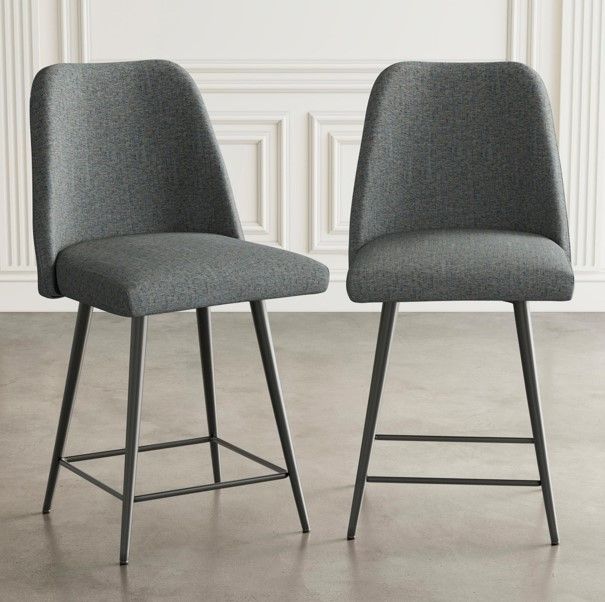Jofran Inc. Urban Archive Macey Blue Counter Stool-1