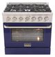 Kucht Professional KNG Series 36" Stainless Steel Pro Style Natural Gas Range with Blue Door-0