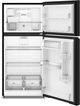 Whirlpool® 30" 19.3 Cu. Ft. Black Top Freezer Refrigerator with Total Coverage Cooling-1