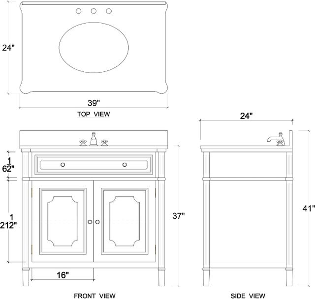 Bramble Customizable Nantes Single Vanity-1