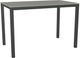 Amisco Customizable Azilis 54" Rectangular Counter Height Pub Table with 0.5" Taupe Glass Top-0