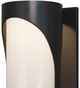 Currey & Company Swale Black/White Glass/Metal Small Outdoor Wall Sconce-3