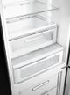 Smeg 50's Style Aesthetic 24'' 11.7 Cu. Ft. Black Bottom Freezer Refrigerator-2