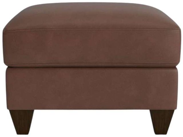 Bassett® Furniture Customizable True Custom® Leather Large Ottoman-1