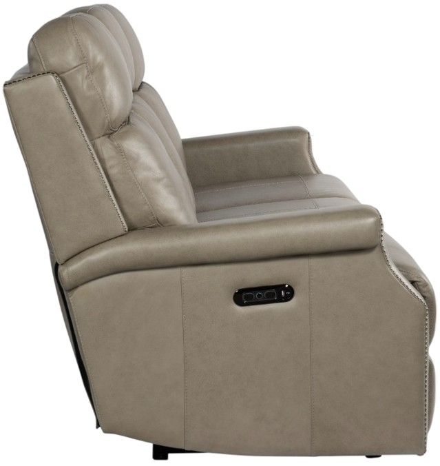 Hooker® Furniture MS Vaughn Shattered Stone Power Reclining Zero Gravity Sofa with Power Headrest-3