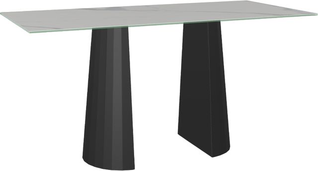 Amisco Customizable Gemma Statuario Italian Porcelain 84" Bar Height Table-0