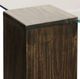 Harp & Finial® Kobe Glass Top Large Square Coffee Table with Vintage Iron Base -2