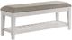 Intercon Andover Gray/White Upholstered Bench-0