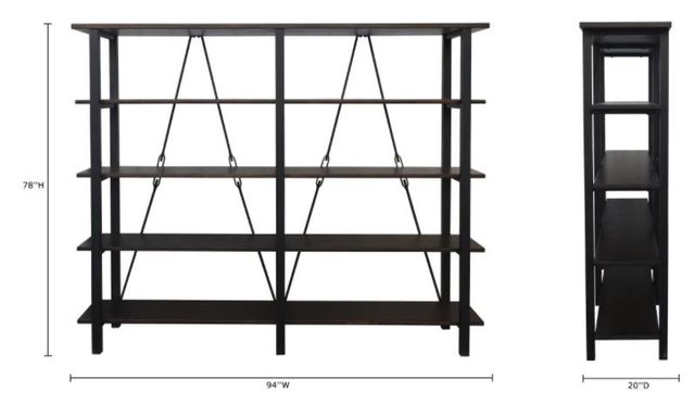 Nest Home Collections Cam Iron/Java Etagere-2