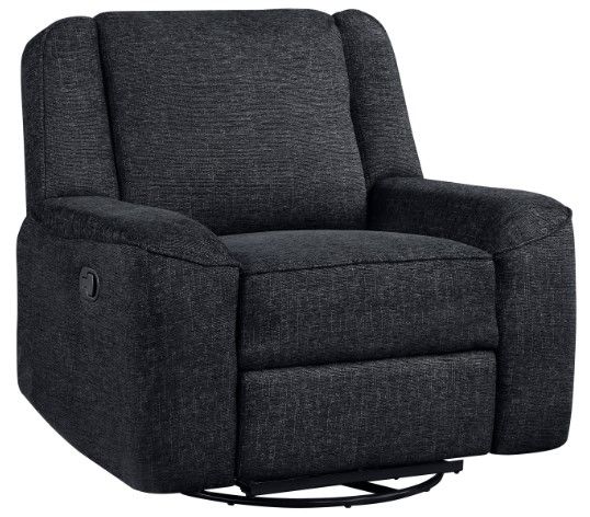 Homelegance® Monterey Ebony Swivel Reclining Chair-0