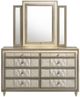 Coaster® Lorient Camel/Ivory Dresser and Mirror-1