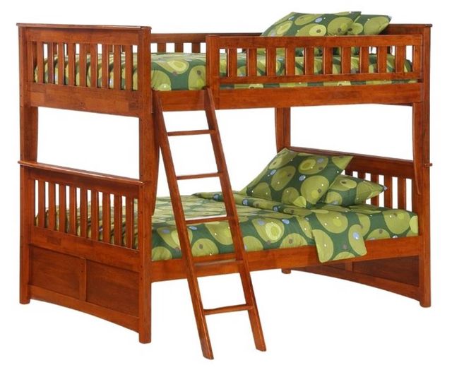 Night & Day Furniture™ Spices Bedroom Ginger Brown Full Loft Bed-0
