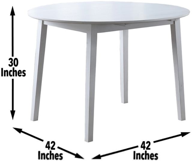 Steve Silver Co. Naples Antiqued White Dining Table-2