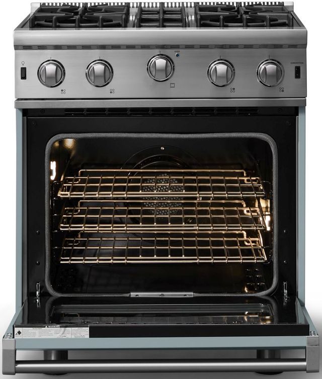 Viking® 5 Series 30" November Sky Liquid Propane Pro Style Gas Range-1