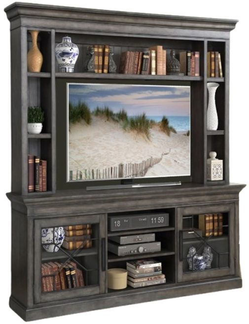 Parker House® Sundance Smokey Gray 92" Console with Hutch-0