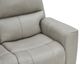 Leather Italia™ Cambria Laredo Cement Power Reclining Loveseat with Console-4