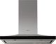 Elica Techne Series Lugano 36" Stainless Steel Wall Mounted Range Hood with Black Glass Trim-0