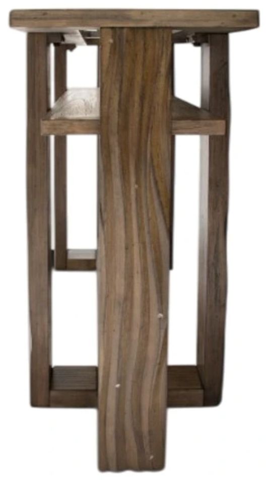 Michael Amini® Del Mar Sound Glass Top Console Table with Boardwalk Base-2