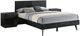 Armen Living Petra 3-Piece Black Queen Platform Bedroom Set-0