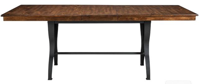 Intercon District Cool Copper Dining Table with Black Base-2