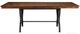 Intercon District Cool Copper Dining Table with Black Base-2