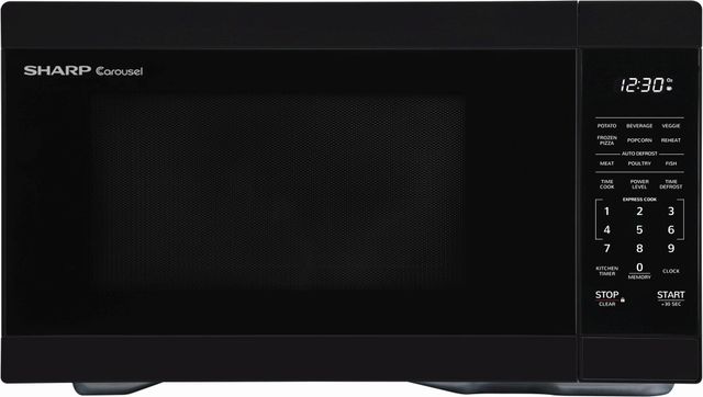Sharp® Carousel® 1.1 Cu. Ft. Black Countertop Microwave-0