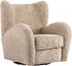 Four Hands Amelie Beige Shearling Manual Swivel Recliner-0