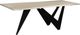 Moe's Home Collection Bird Natural Large Dining Table with Black Metal Base-0