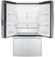 GE® 36" 23.1 Cu. Ft. Fingerprint Resistant Stainless Steel Counter Depth French Door Refrigerator-3