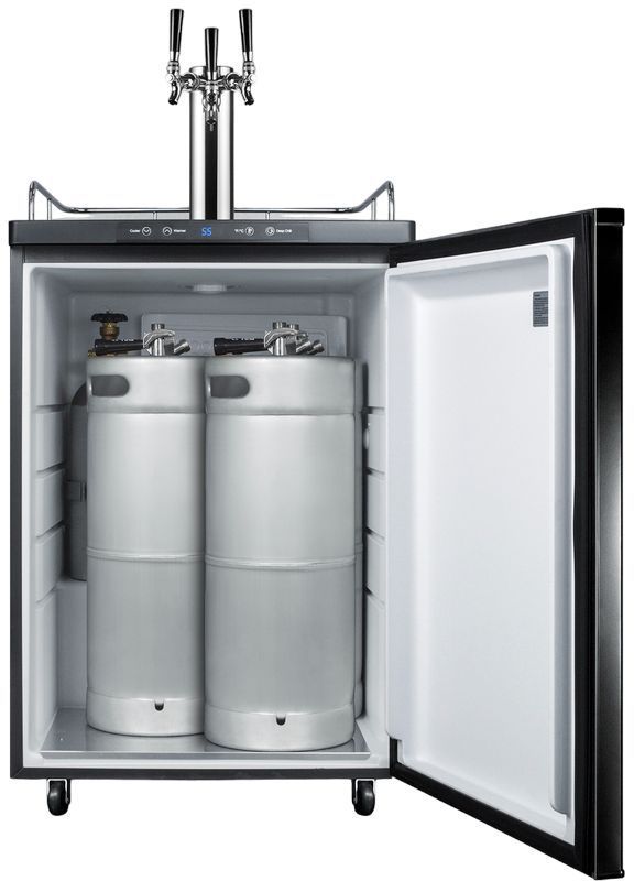 Summit® 24" Black Kegerator-3