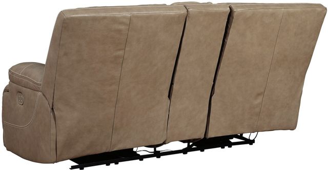 Signature Design by Ashley® Ricmen Putty Power Reclining Loveseat with Console-3