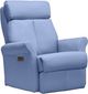 Elran L0012 Light Blue Manual Glider Rocker Recliner-0