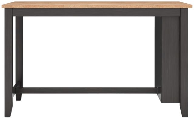 Signature Design by Ashley® Gesthaven Natural Counter Height Dining Table with Dark Brown Base-5