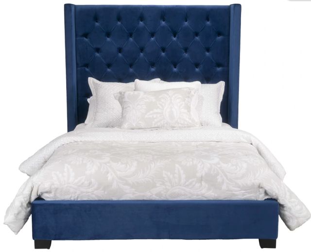 Albany Industries Westerly Blue King Panel Bed-0