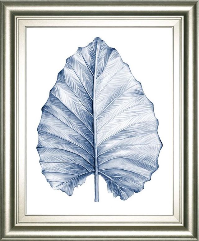 Classy Art Indigo Tropical Leaves III by Megan Meagher Wall Art-0