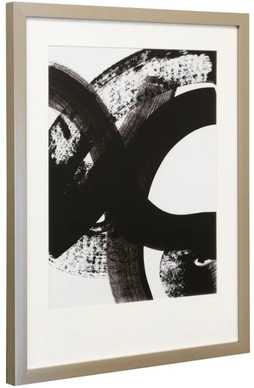 Stylecraft From Vision To Dar Reality I Beige/Black/White Wall Art-0