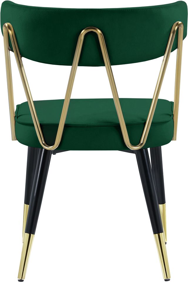 Meridian Furniture Rheingold Green Velvet Dining Chair-3