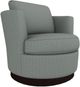 Best® Home Furnishings Customizable Tina Fabric Swivel Chair with Espresso Base-0