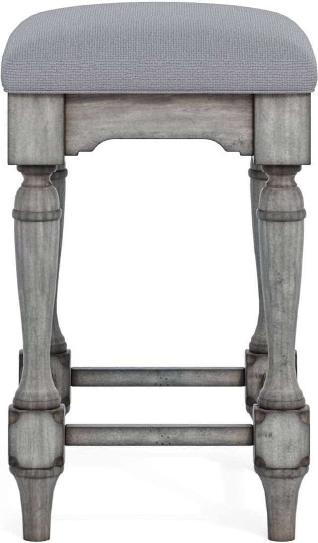 Flexsteel® Plymouth® 2-Piece Weathered Graywash Stool-2