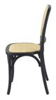 A & B Home 2-Piece Black Stackable Dining Chair Set-2