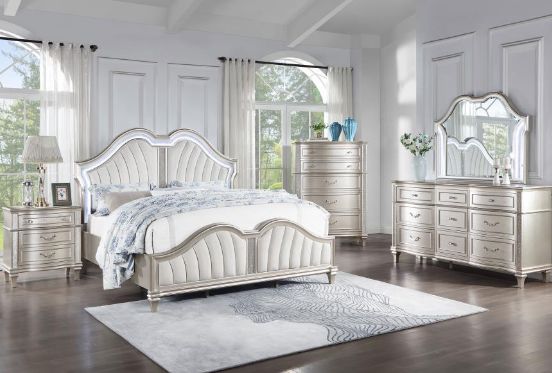 Coaster® Evangeline 5-piece Silver Oak California King Bedroom Set-0